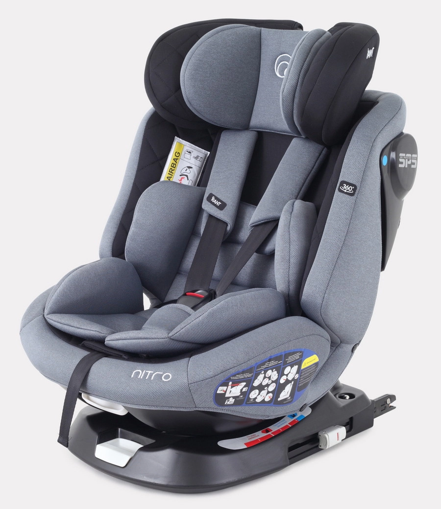 Автокресло RANT NITRO isofix Grey/Black ugdm4wmer29w978jfpypyk1f9b86ce5g