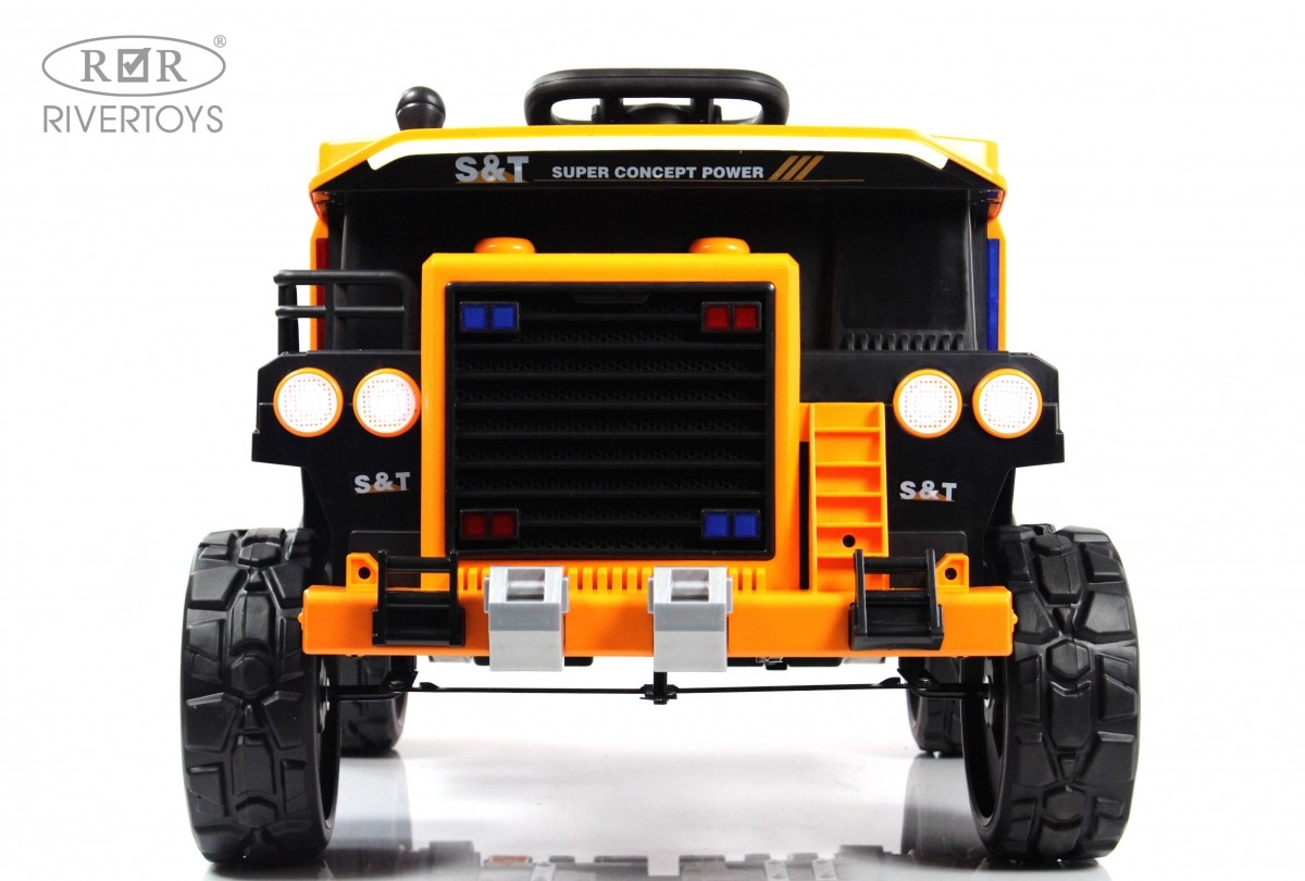 Детский электромобиль RiverToys K555PX оранжевый 8n9byu4pud4pmus2ovqr6r9p0s51mvgd