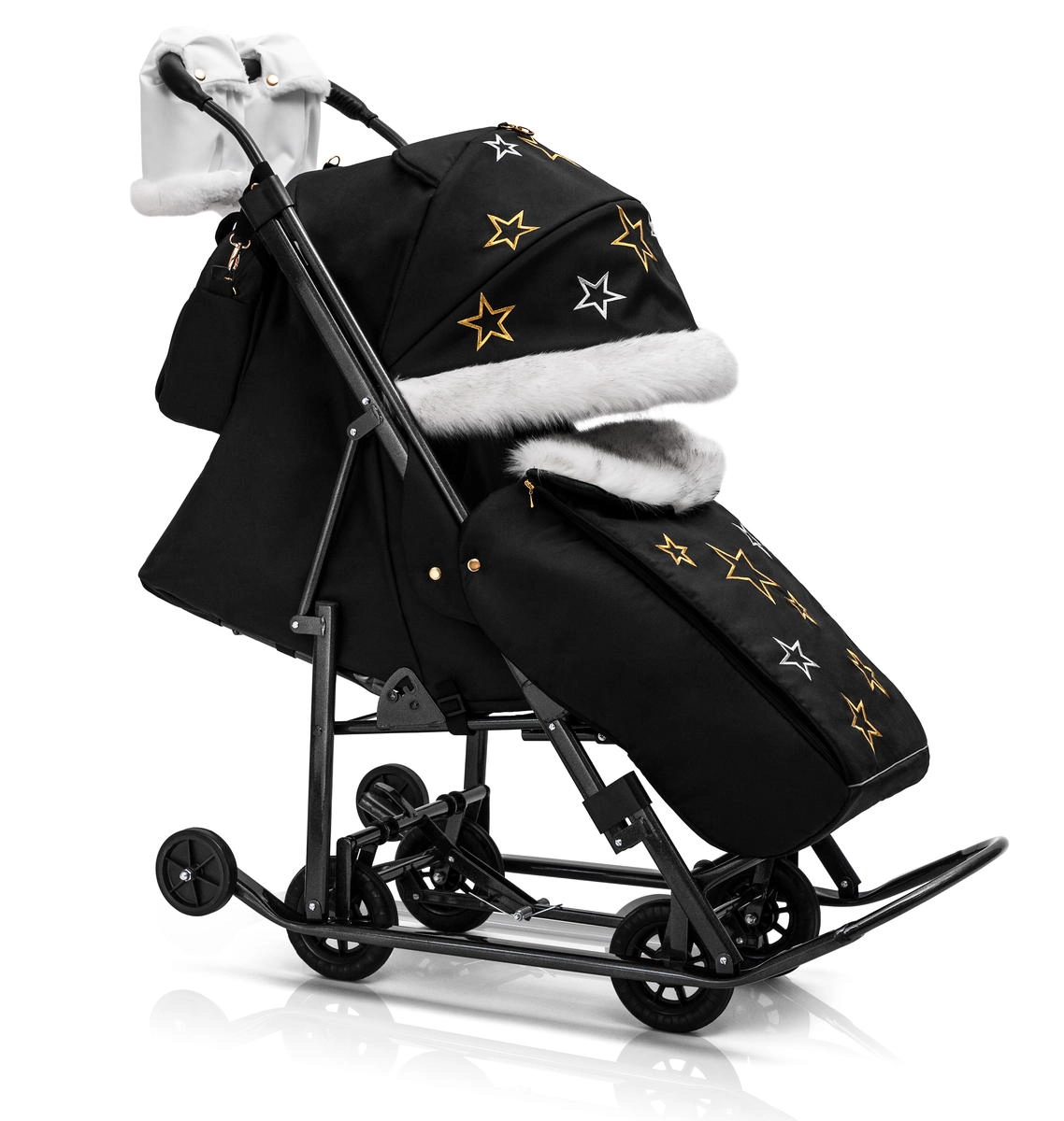 Санки-коляска Pikate Limited Edition Black h87ot4qsfj6m5p4zbza8zpbu7wsmn3px