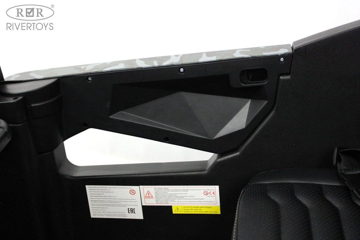 Детский электромобиль RiverToys M222MM зеленый камуфляж 1l3qrzqoypl5yv303undch5wtw8uhdx4