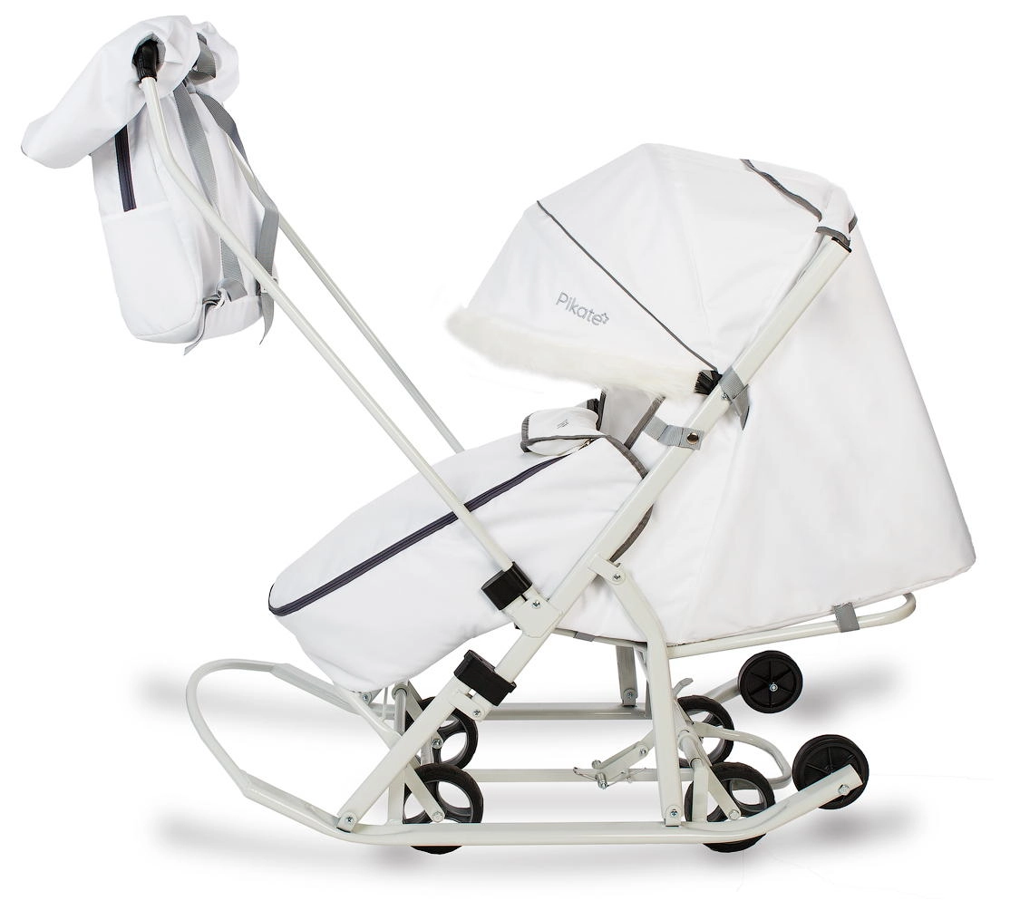 Санки-коляска Pikate Arctic белый u7uzqslskryd8fm6872rqwx32i26tr2q