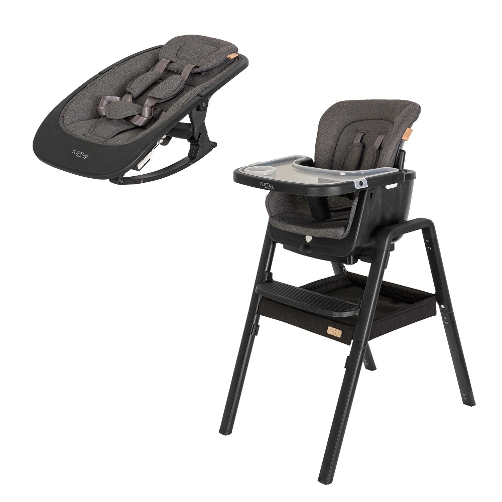 Стульчик для кормления Tutti Bambini High Chair Nova Black/Black 611010/9999B 108130642-stulchik-dlya-kormleniya-tutti-bambini-high-chair-nova-blackbl
