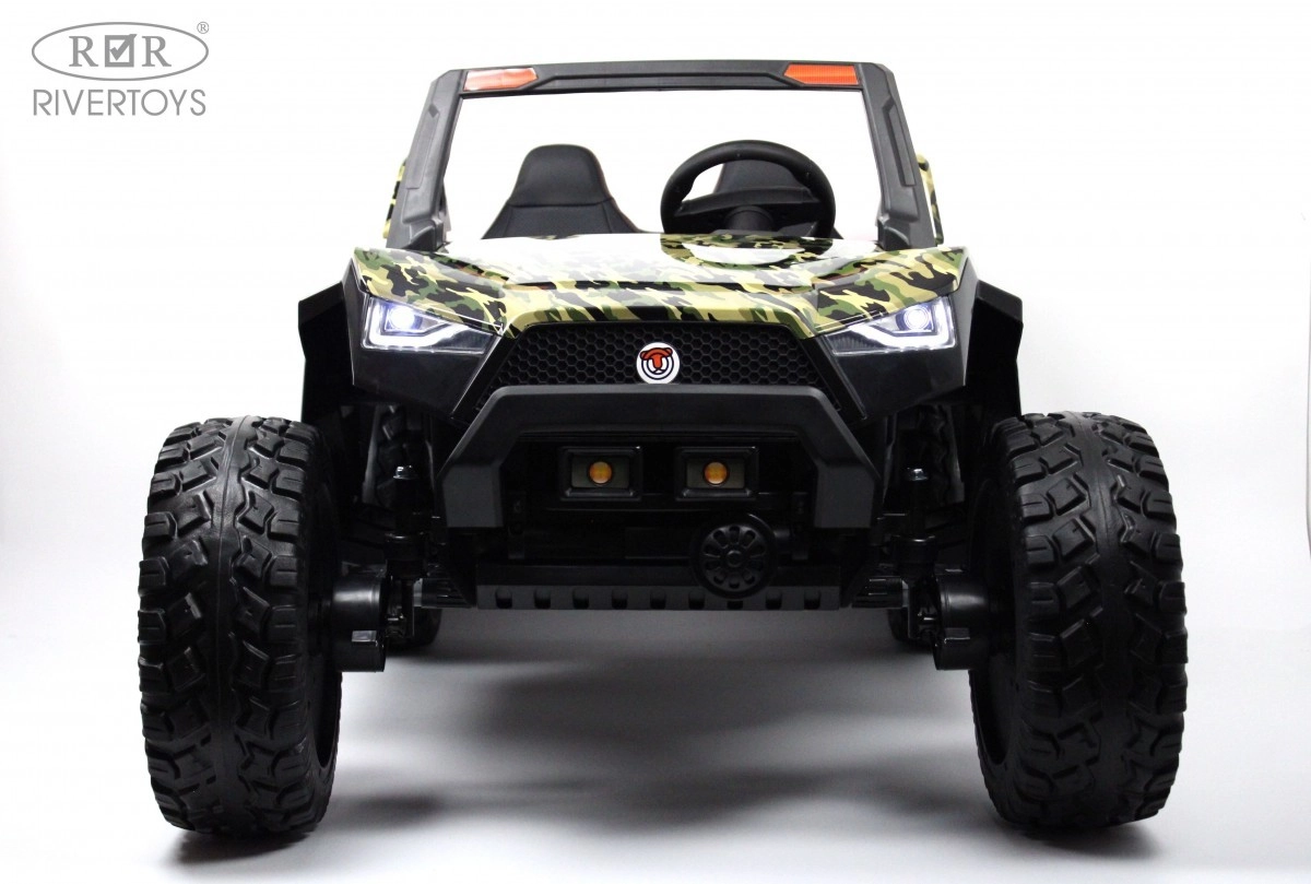 Детский электромобиль RiverToys A707AA LUX 4WD зеленый камуфляж 9xx0chk0f4n246xxdf23euq6jbworcc1