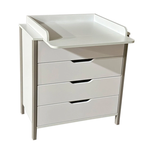 Пеленальный комод Байтвинз Цезарь (белый/серый)