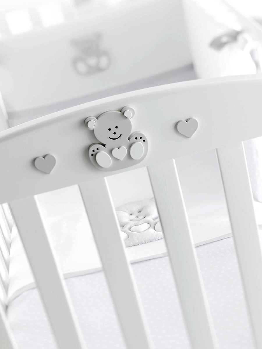 Детская кроватка Erbesi Charly белый/серый 6h9xuoo3o6g1cakogfvz33gtd2keneyx