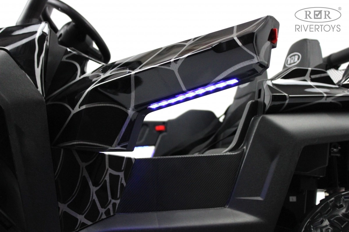 Детский электромобиль RiverToys T777TT 4WD черный Spider t920jud3jbr8p4mvrmh0nxleklhhhzi4