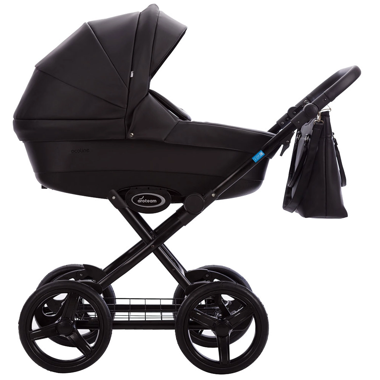Коляска 2в1 AroTeam COCOLINE PRIMA  черная кожа 108132969-kolyaska-2v1-aroteam-cocoline-prima--chernaya-kozha
