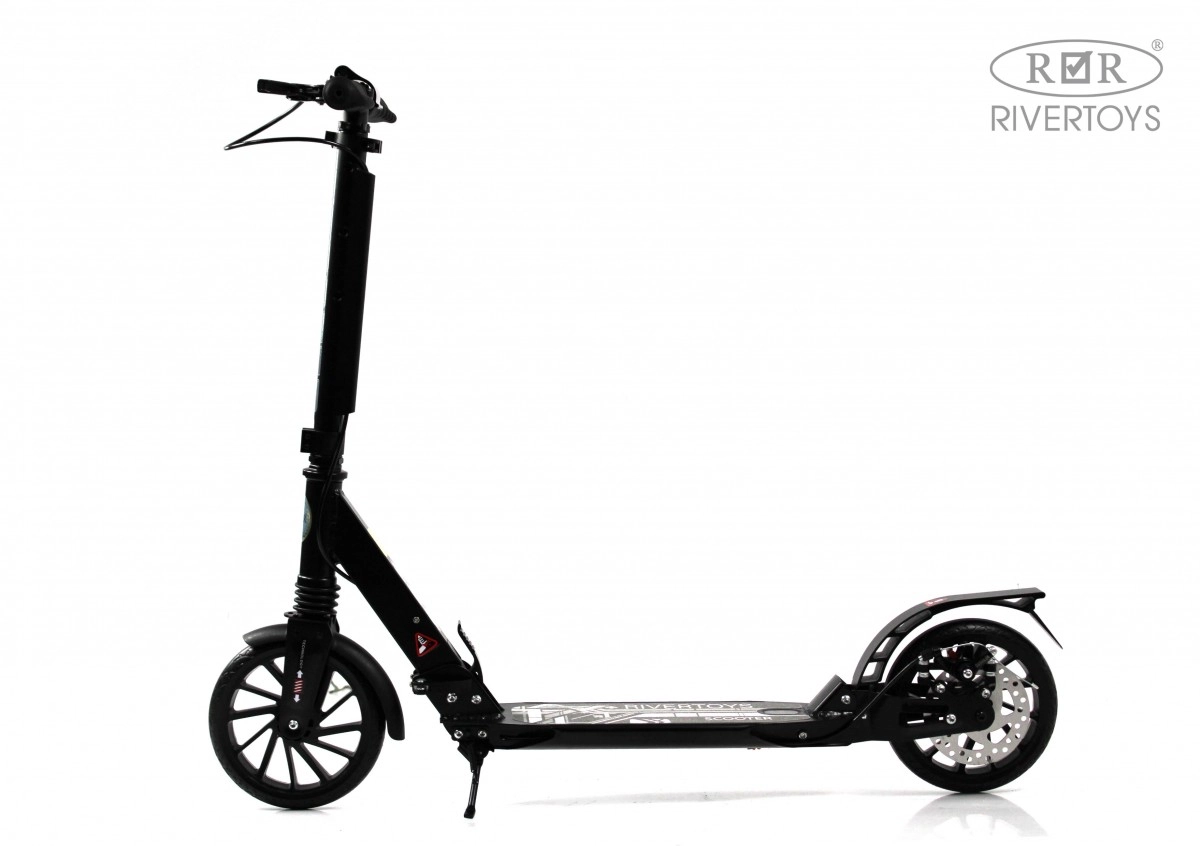 Детский самокат RiverToys HB-A7 черный xy9tiurozo132x2dp9kii1ecmy9z2h2o
