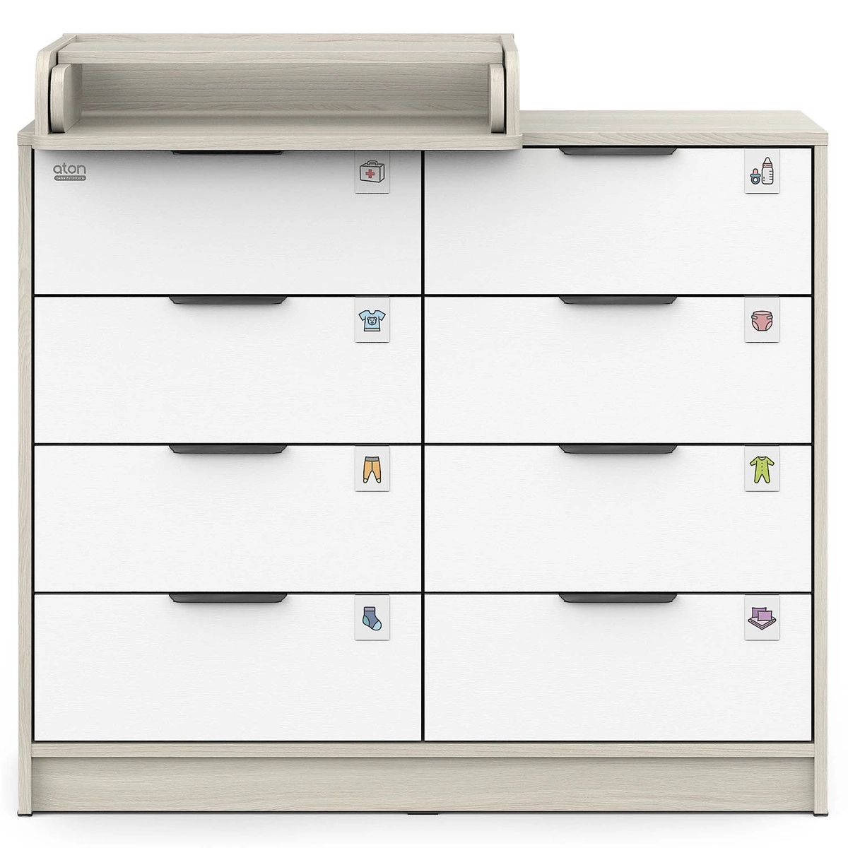 Детский пеленальный комод Атон М Zeus 1008 ЛДСП шимо светлый-белый k7r3ijhn5o7gsrvfu1qr73igb3lx4wh1