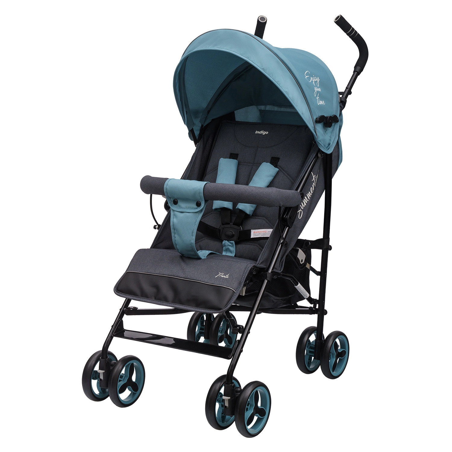 Коляска-трость INDIGO PUNTO  голубой c23528fca2da98f10e2aa713f8f7dc77