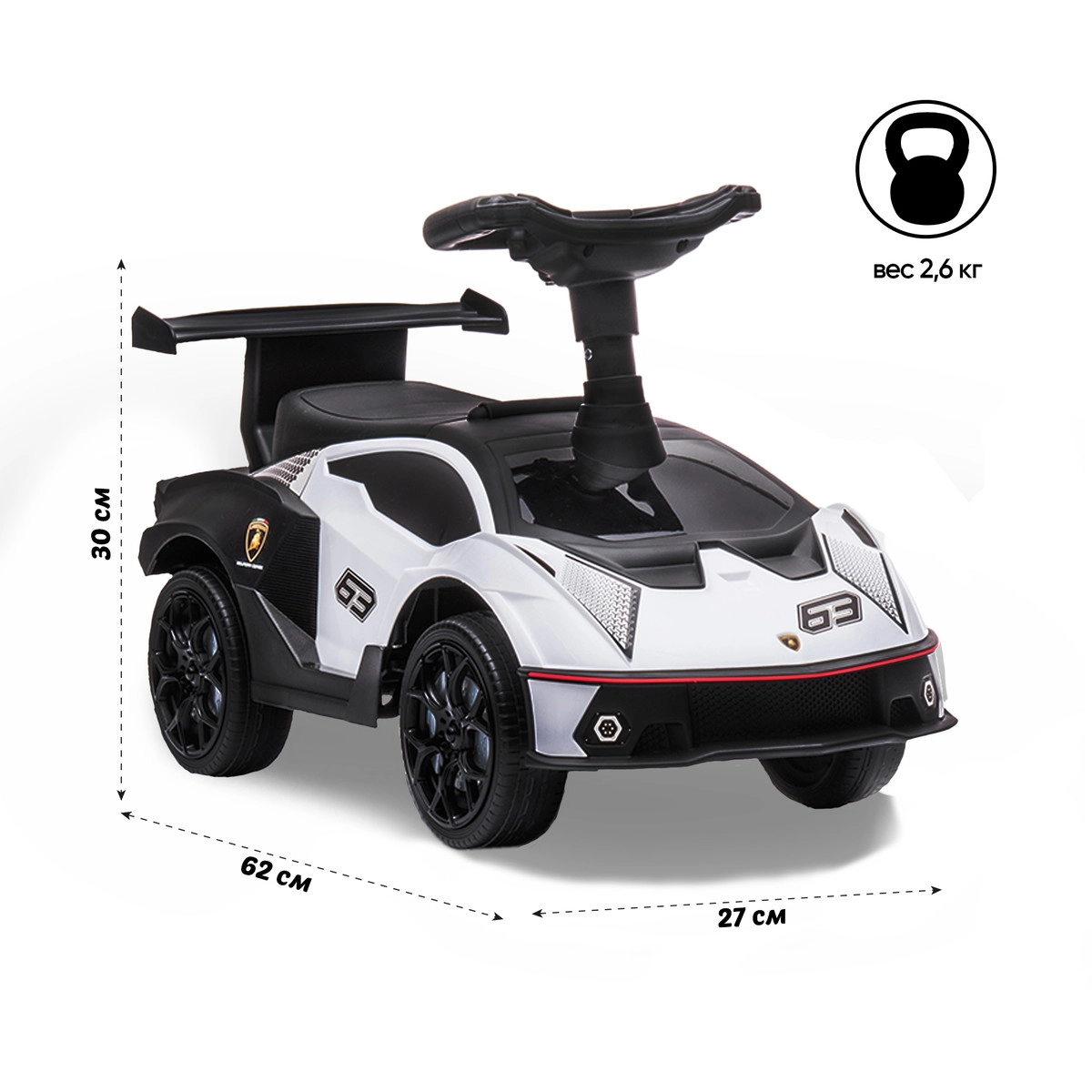 Каталка Sweet Baby Lamborghini 660 White 6p4wcvs6q31wz4fz62gwqlvnt9siif01