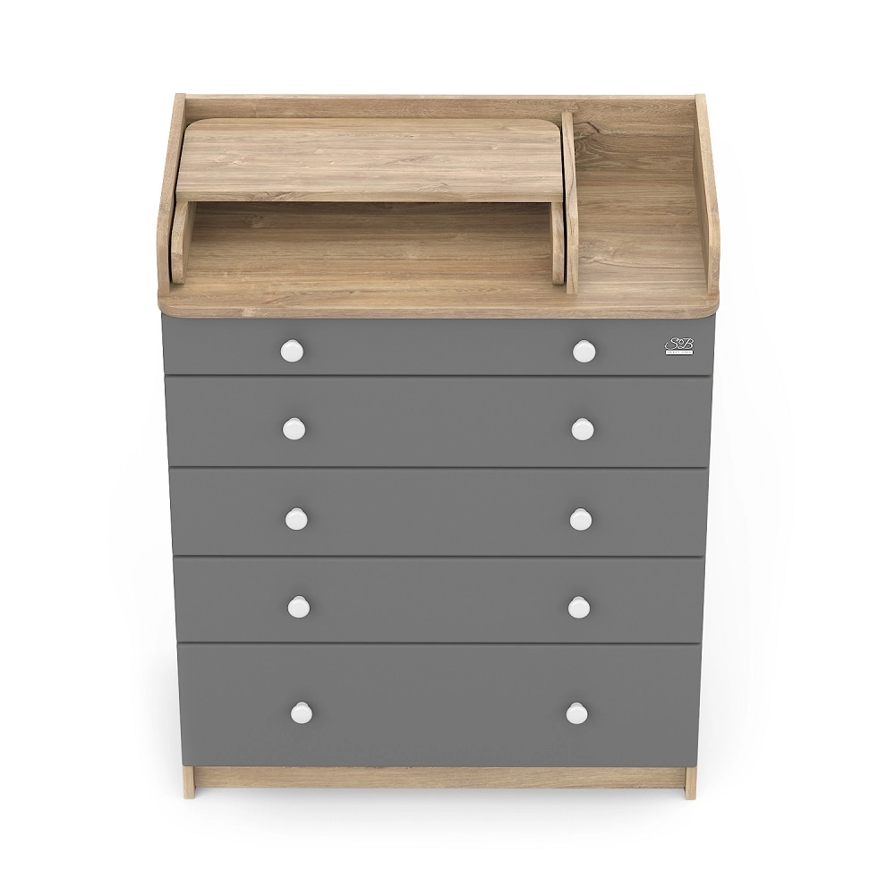 Пеленальный комод Sweet Baby Marsala Дуб канзас/антрацит 108135279-pelenalnii-komod-sweet-baby-marsala-dub-kanzasantracit