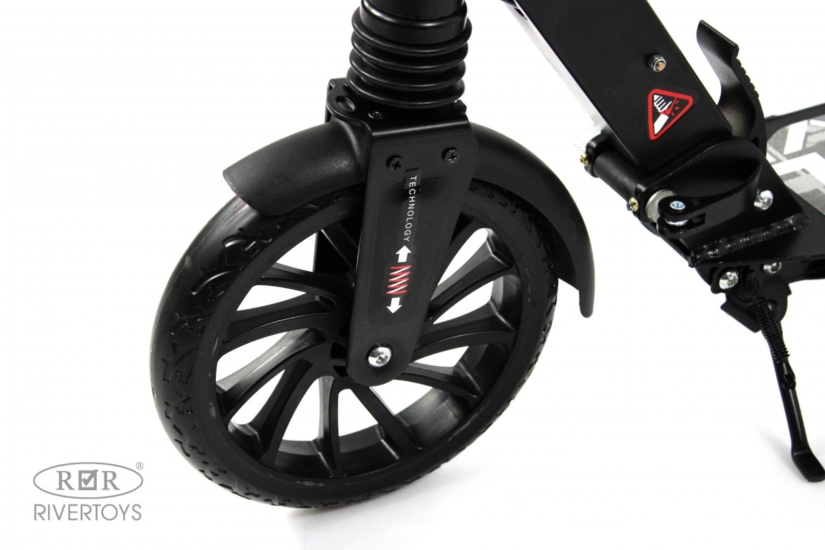 Детский самокат RiverToys HB-A7 черный my450qdop0sskagbtmo6s1lewdwsslx4