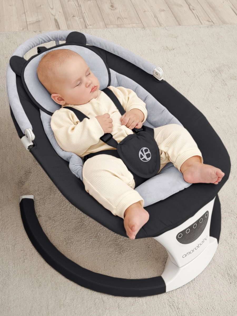 Детские электрокачели AmaroBaby Teddy Swing черный 0denfwnez47c8kt916thcqnnfcz3xipz
