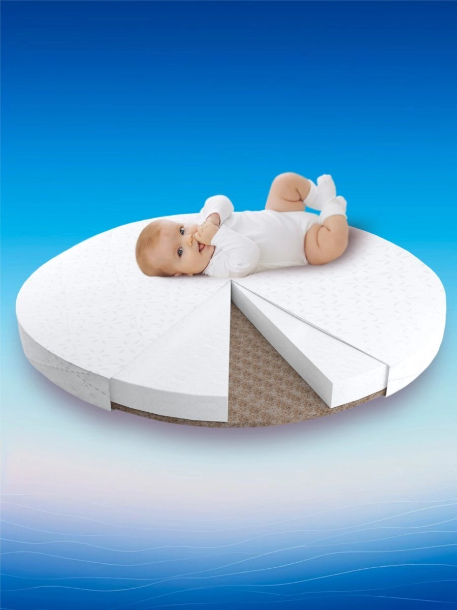 Матрас AmaroBaby со съемным чехлом Soft Dream Round 750 x 750 х 100 (стандарт)