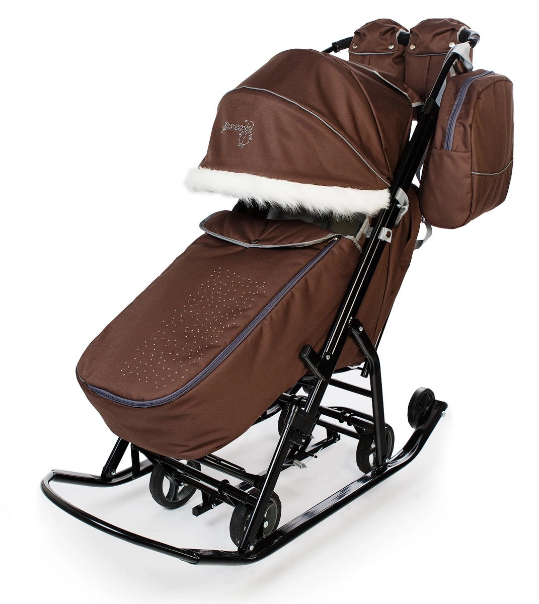 Санки-коляска Pikate Снеговик Шоколад vugnxqrlz2erscxboesrx78lt9phsyjh