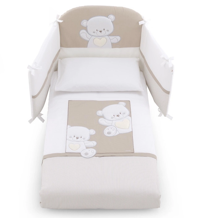 Комплект белья 5 предметов Italbaby Jolie белый/серо-бежевый gn57cd9i8c2ywt1jhhaxk3i67458wgtp