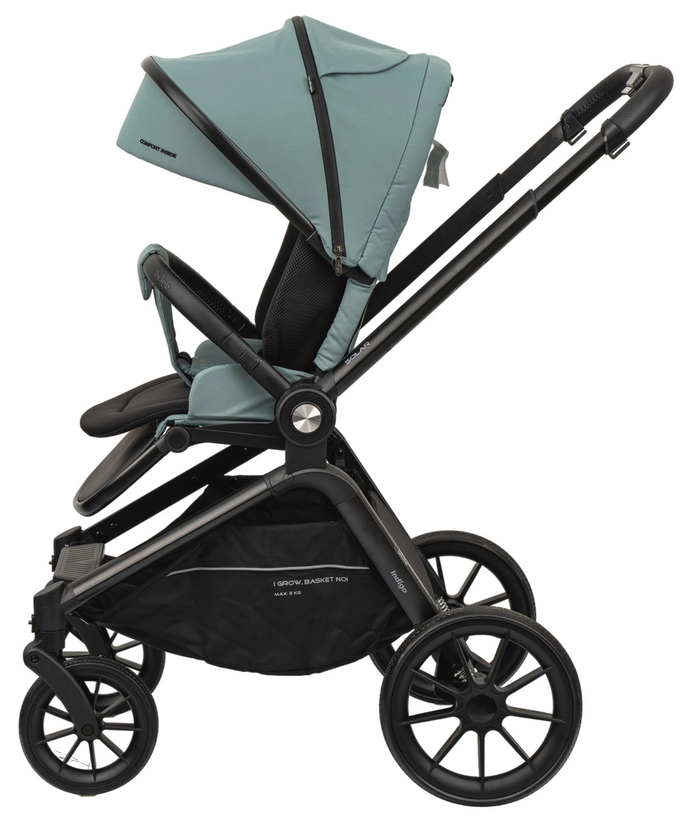 Детская коляска Indigo Solar 3 в 1 зеленый jp8ycmtz4pjg4xydkr5etawkylyjj2zv