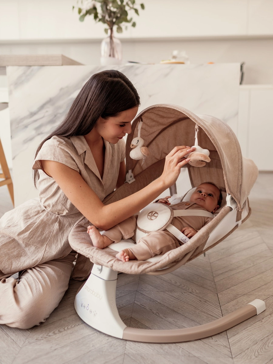 Детские электрокачели AmaroBaby Lucky Swing бежевый ob77ds60315pyds140gd3i5ghdq3o0rz