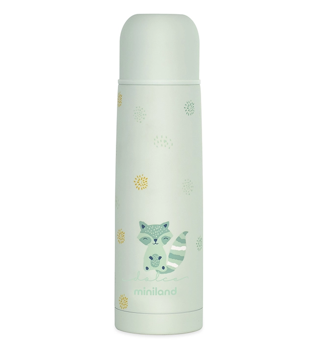 Детский термос для жидкостей Miniland Thermy Dolce 500 мл бирюзовый/енот bsnviiob3pyj7agce4wxayl64pma7ct6