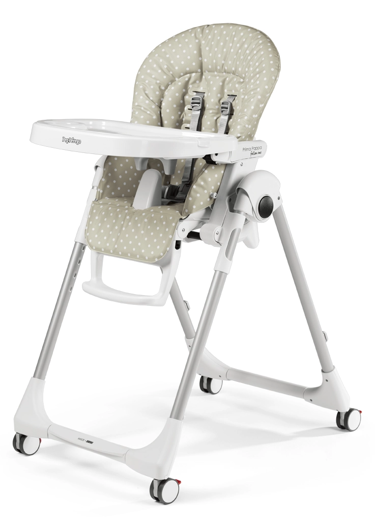 Стульчик для кормления Peg Perego Prima Pappa Follow Me Babydot Beige 108105342-stulchik-dlya-kormleniya-peg-perego-prima-pappa-follow-me-babydot-beig