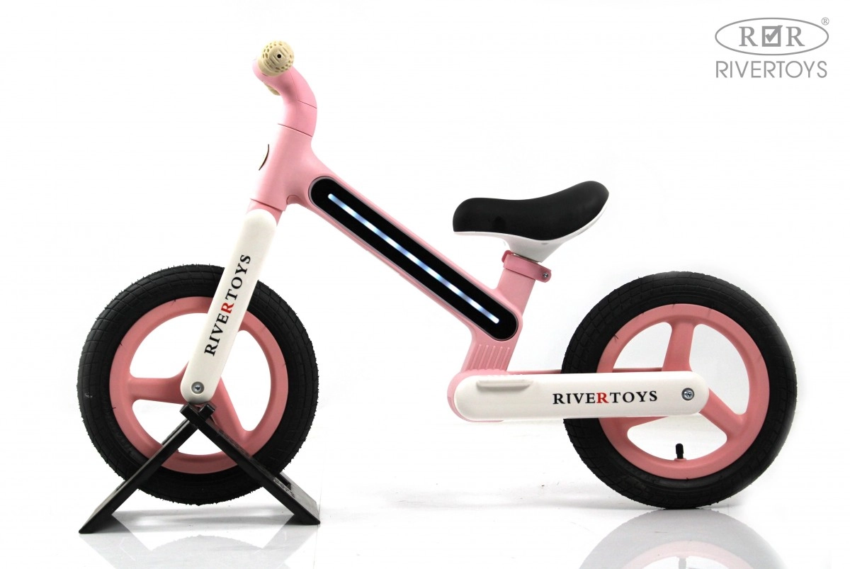 Детский беговел RiverToys HB-002 розовый qlb3uizd9fazx151u3qtpqj36cn89rrp
