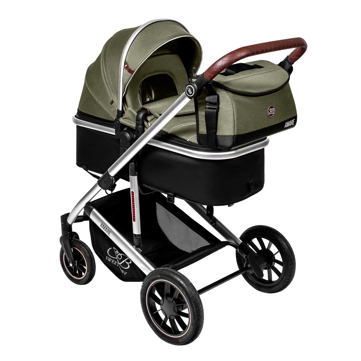 Детская коляска Sweet Baby Amare 3 в 1 Olive u8hpqzif2oo6vyr3y7bg64arbt3j675e