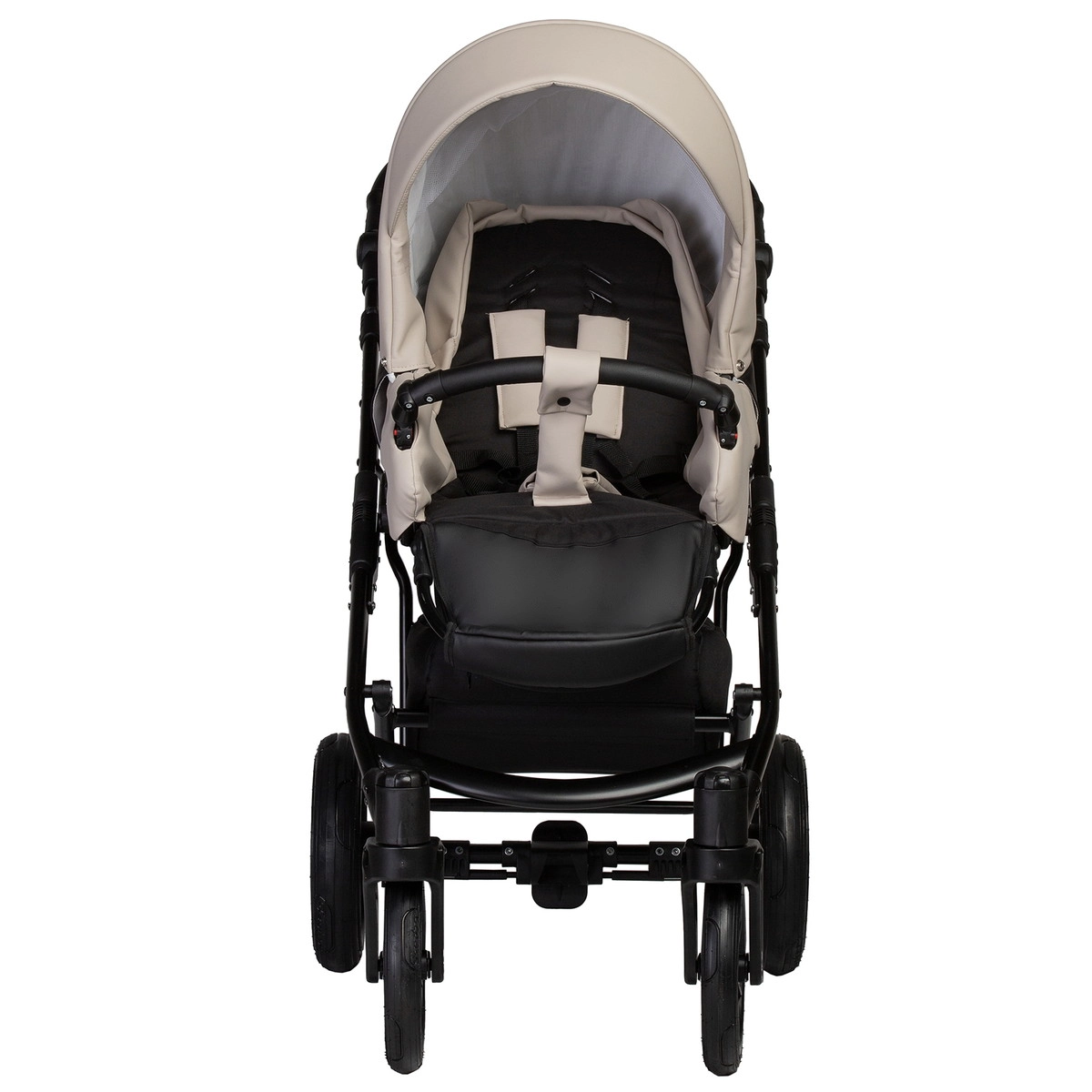 Детская коляска Indigo Mio Eco 2 в 1 04 черная кожа+св.бежевая кожа f3vbw0ud4x72h1shm2blgk1ssmtsf4bm