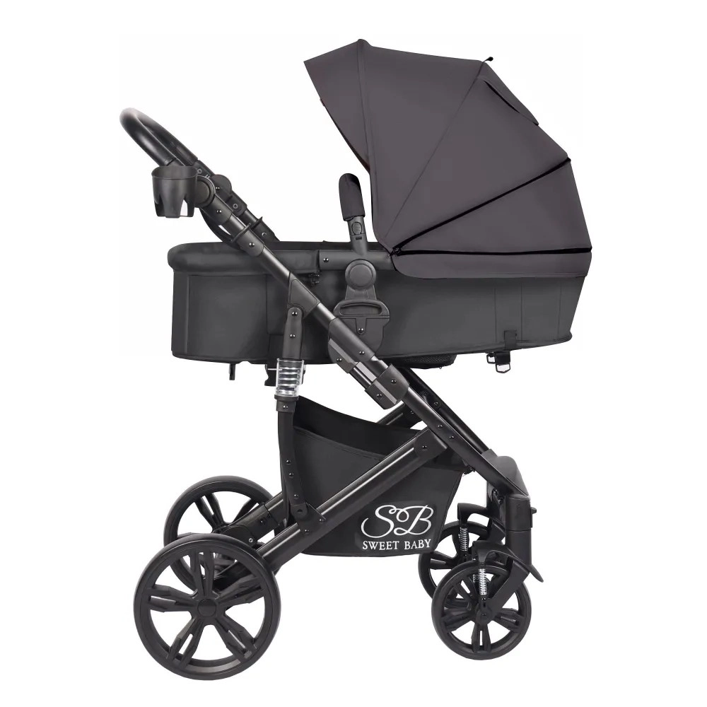 Коляска-трансформер Sweet Baby Comfort Black Black Grey c3lsyin91un2zkvrnn549zn717woz158