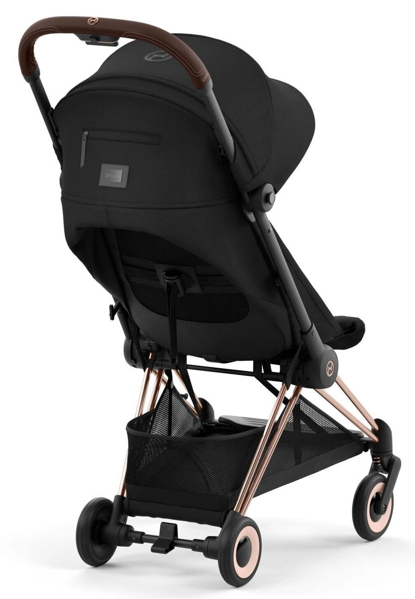 Прогулочная коляска Cybex Coya Sepia Black с дождевиком/Rosegold vultu8w1f7tvuls0u8ve7pboc2n3s7d4