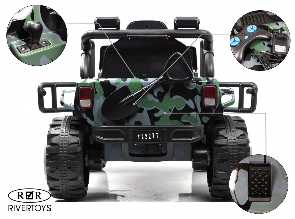 Детский электромобиль RiverToys T222TT 4WD камуфляж 00n2g88fj5l8pm9pjdq9msli0he7pz9d