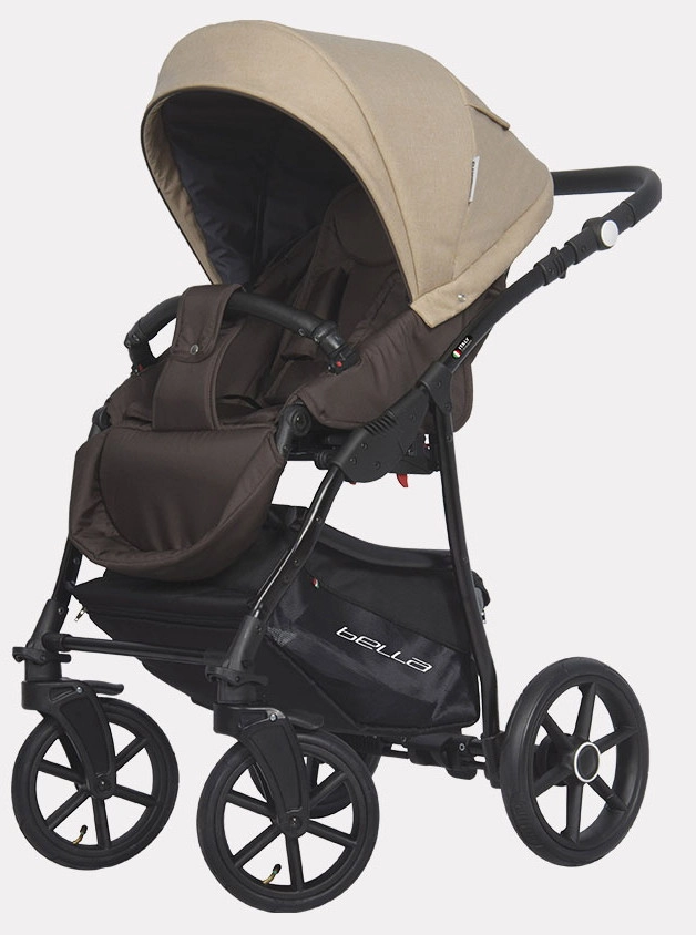 Детская коляска Riko Basic Bella 3 в 1 07 коричневый-бежевый zm5ubbcibrp9upgnyhm9bcdy4huq6s3y