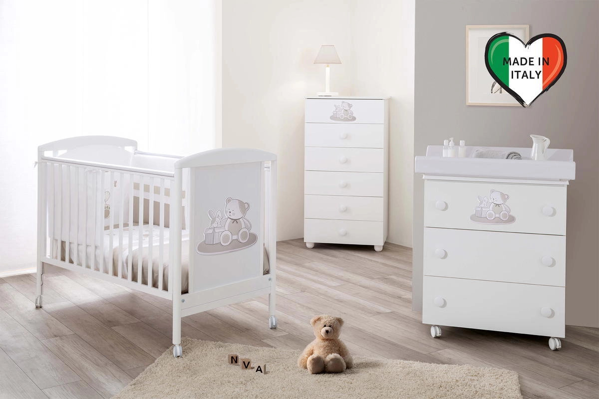 Детская кроватка Pali Lallo 125*65 Белый z0wxu0olmldvof2zgisy2ytmueg0am8g