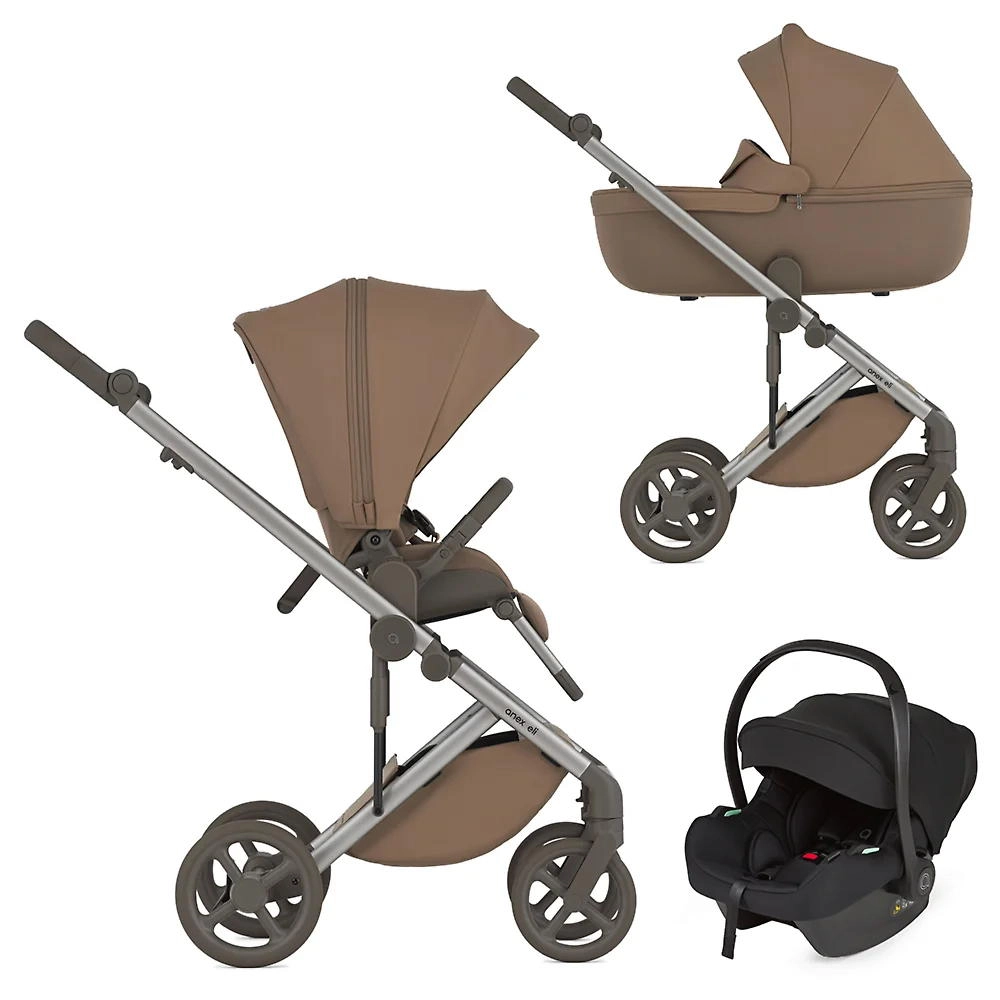 Коляска 3 в 1 Anex Eli без адаптеров ((el-08) Woody)