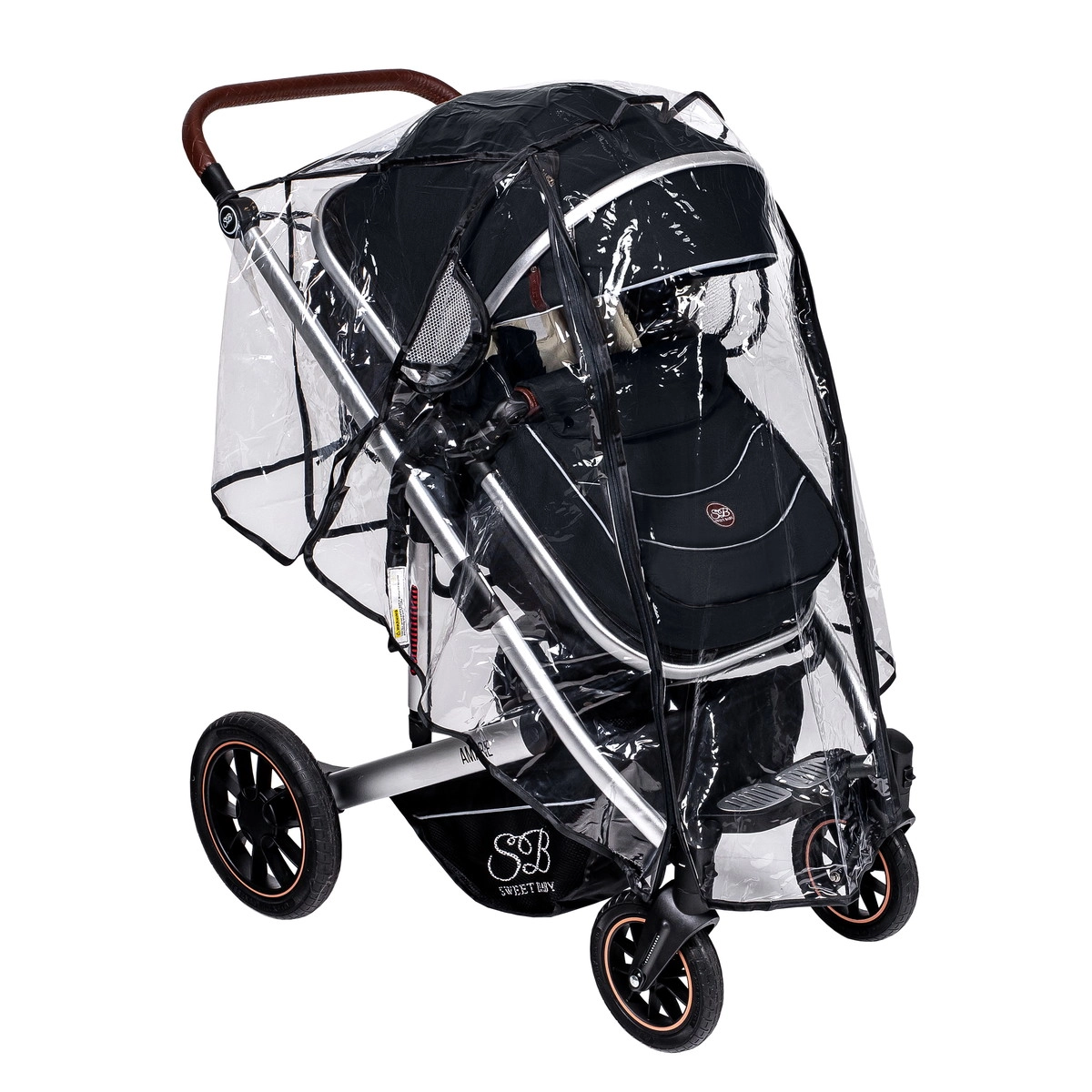 Коляска-трансформер 2 в 1 Sweet Baby Amare Black sqgyczdz04ua92swzbaouy8i5d953h00