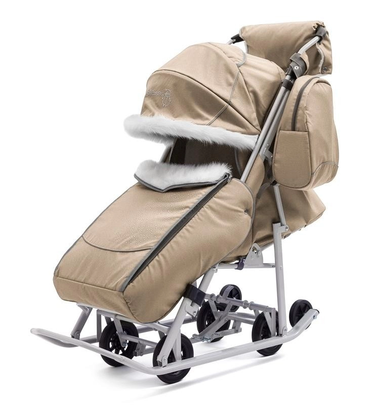 Санки-коляска Pikate Снеговик Бежевый 7syy0bnsuqhtyrhdee86r4zcjf4ya1ju
