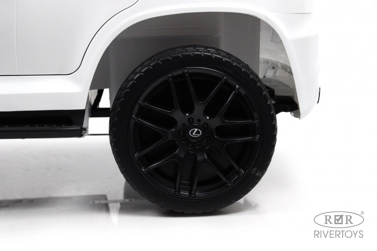 Детский электромобиль RiverToys Lexus 570 E555EE белый vjsszn1ivsupwal64gkoi02j4unneedx
