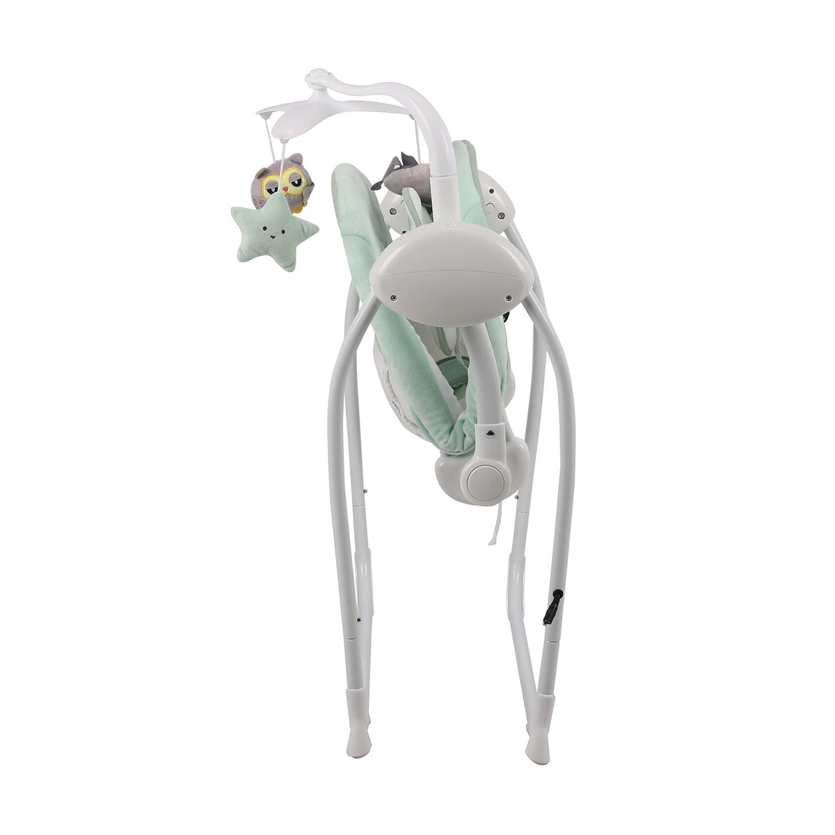 Электрокачели Indigo STAR (0-9 кг), с адаптером, п/у, 12 мел.,5 скоростей,москитка Мятный r6bu0v3251t11b5oxyvdo225ot23nzjx