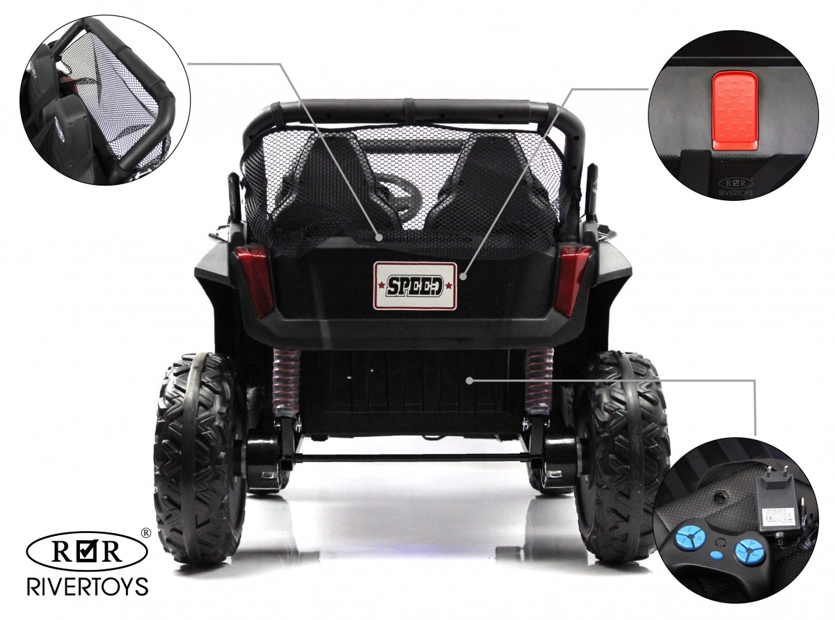 Детский электромобиль RiverToys T777TT 4WD черный Spider sf9s3944154cw2dhgh5l1xnawnxms0x5