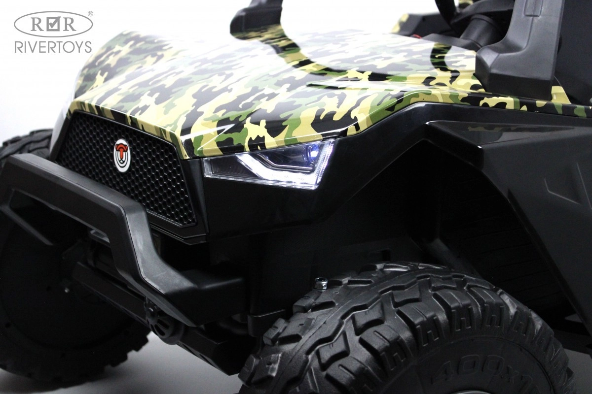 Детский электромобиль RiverToys A707AA LUX 4WD зеленый камуфляж 9lsa5p2vjr1y1cj12mx3rdn1t1vhfqt6