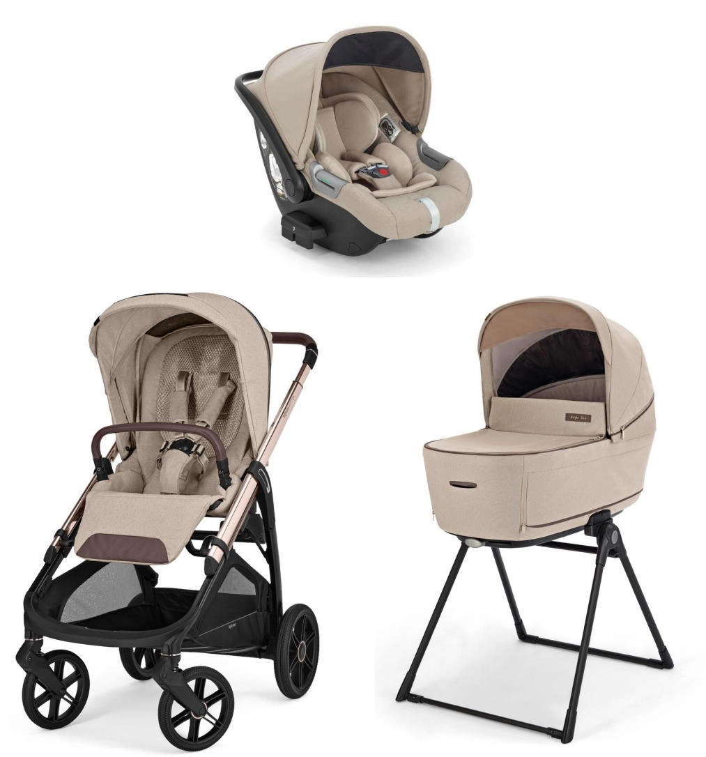 Коляска 3 в 1 Inglesina Aptica 2025 (DRW I-Size) с подставкой под люльку Stand Up (Pashmina Beige)
