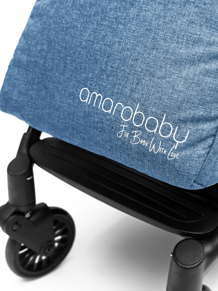 Прогулочная коляска Amarobaby Voyager Синий 64l8k4cylbksznh70ja6znmlm7jox2t9