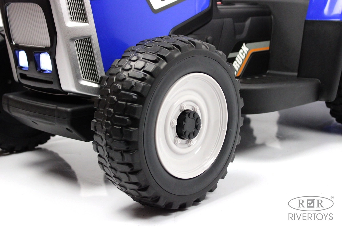 Детский электромобиль RiverToys Трактор H444HH синий c026sytmpo38rtg1c4plnq4iwgf25cbm