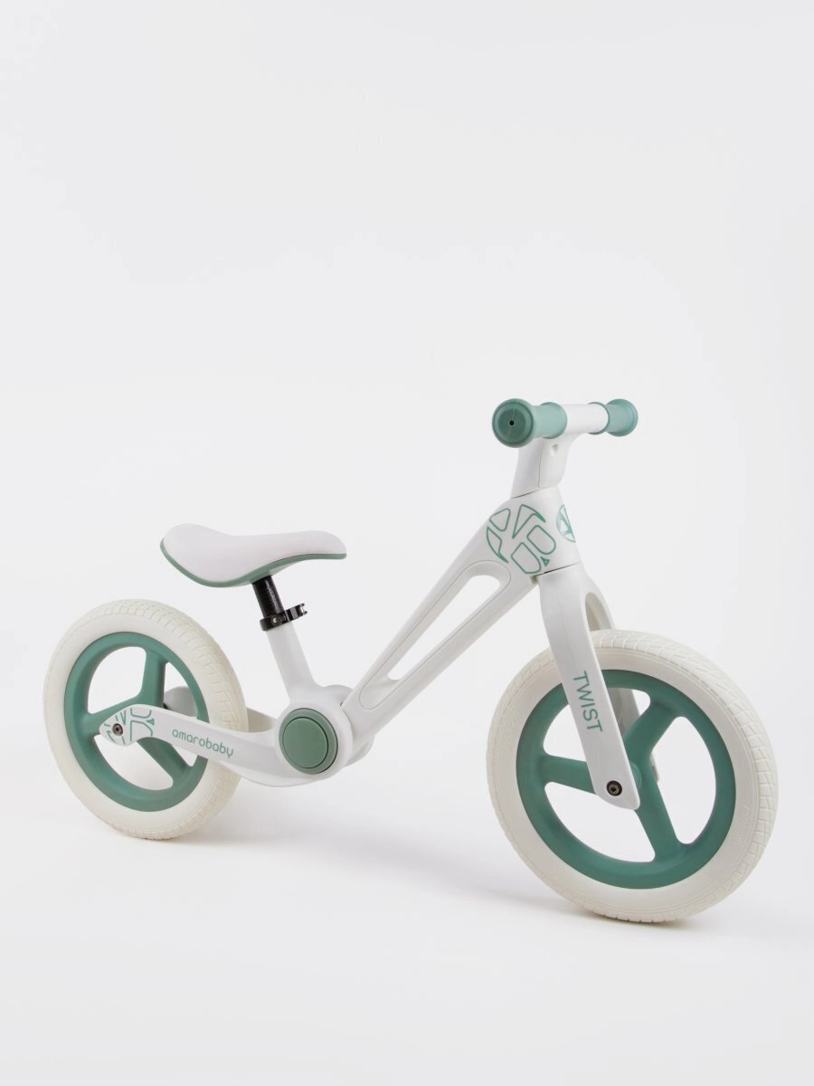 Двухколесный беговел Amarobaby Twist Белый/Зеленый 165d2448f5afe9a0215f4d75ef49eb3c