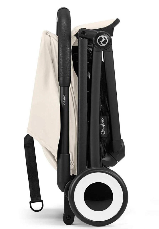 Прогулочная коляска Cybex Orfeo BLK Canvas White с дождевиком и бампером7