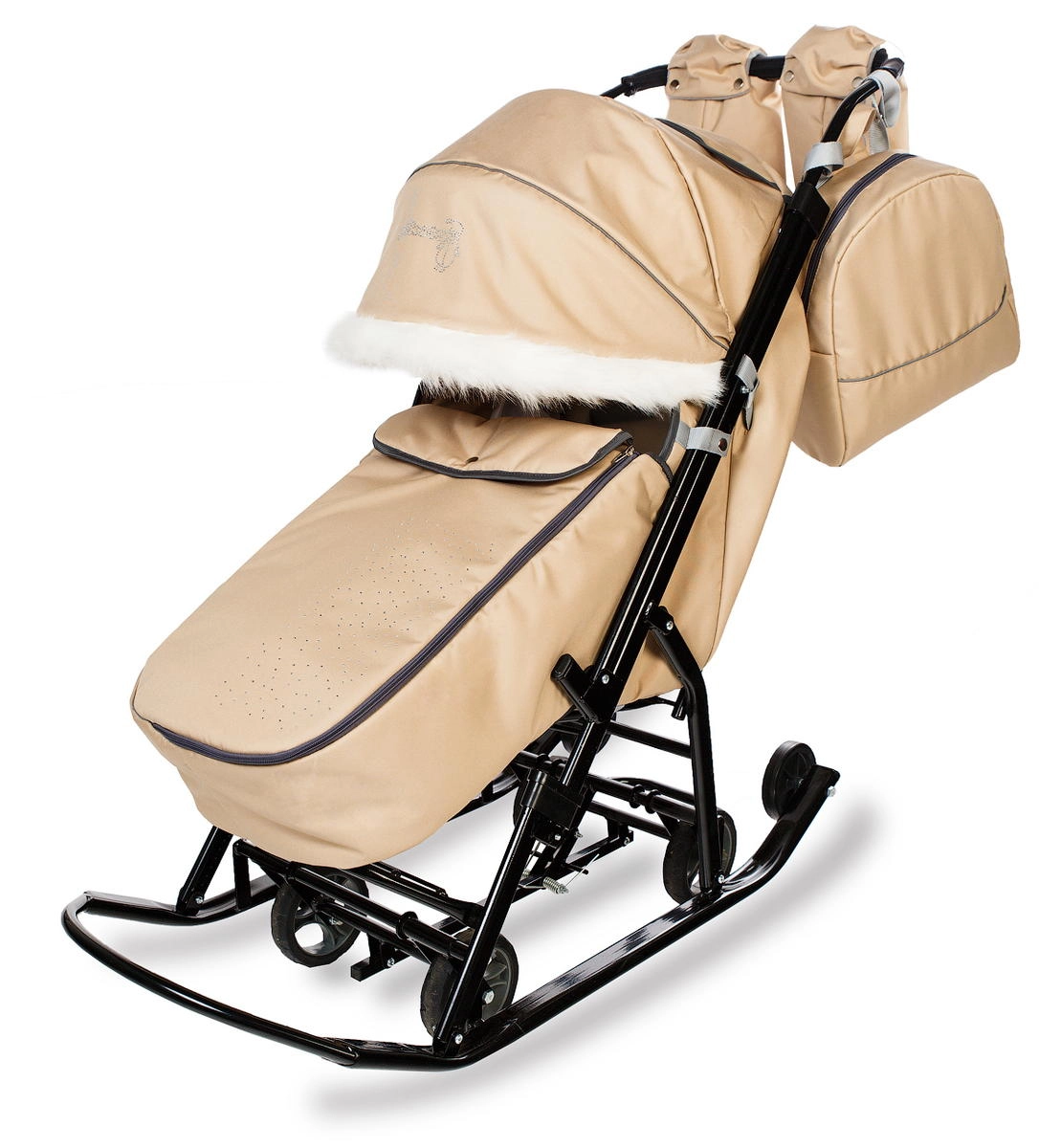 Санки-коляска Pikate Снеговик Бежевый 0ey9u5ra6m5cvn2851xkb4kxk2g8tnt2