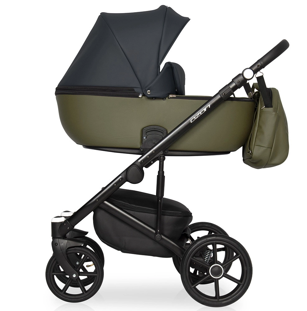 Коляска 2 в 1 RIKO BASIC OZON 02 черно-зеленый f674eim23ul3x3fcjmf4kd2ycx4pq8oy