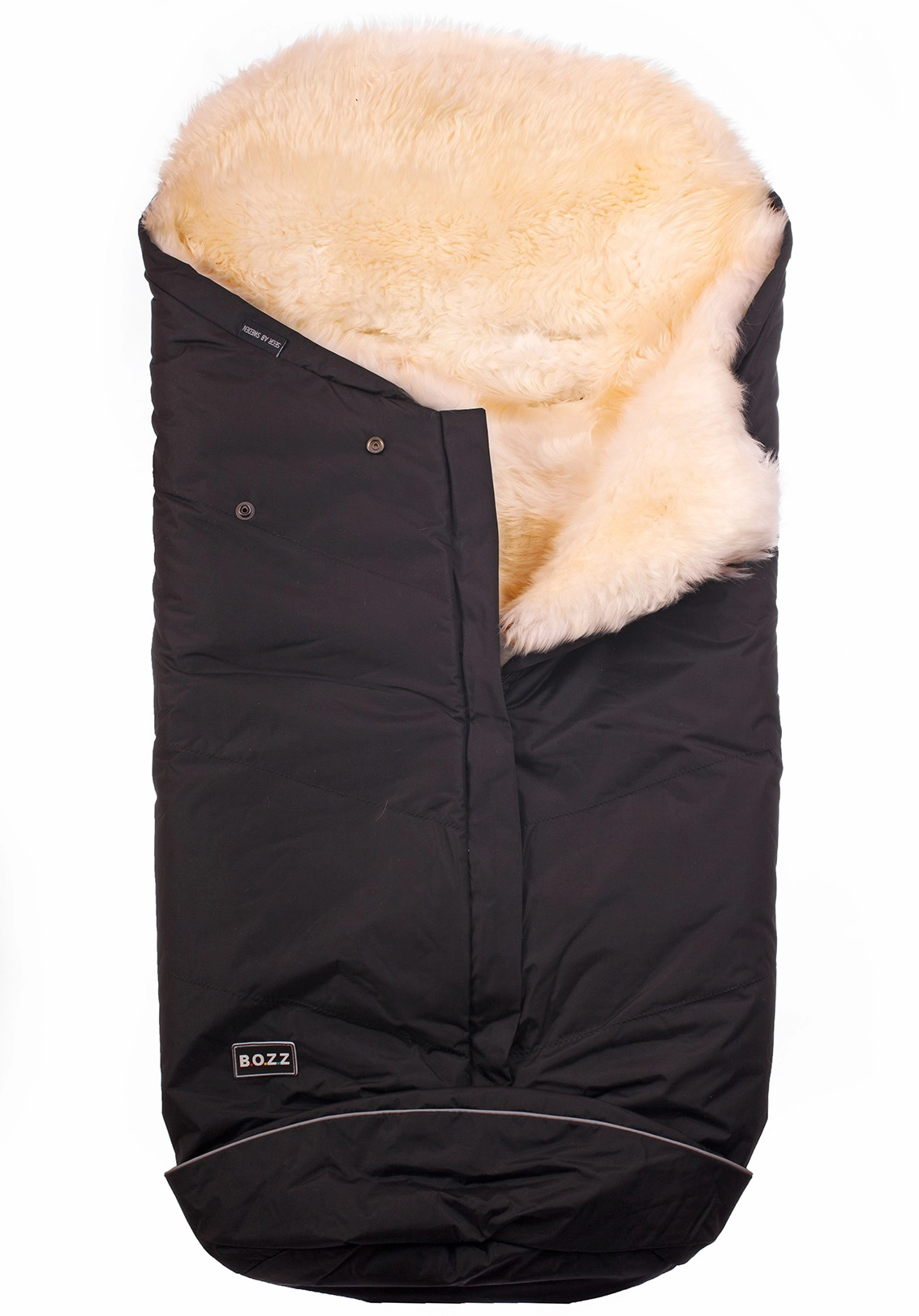 Конверт BOZZ с длинным ворсом (20-2015 Черный/Натуральный)