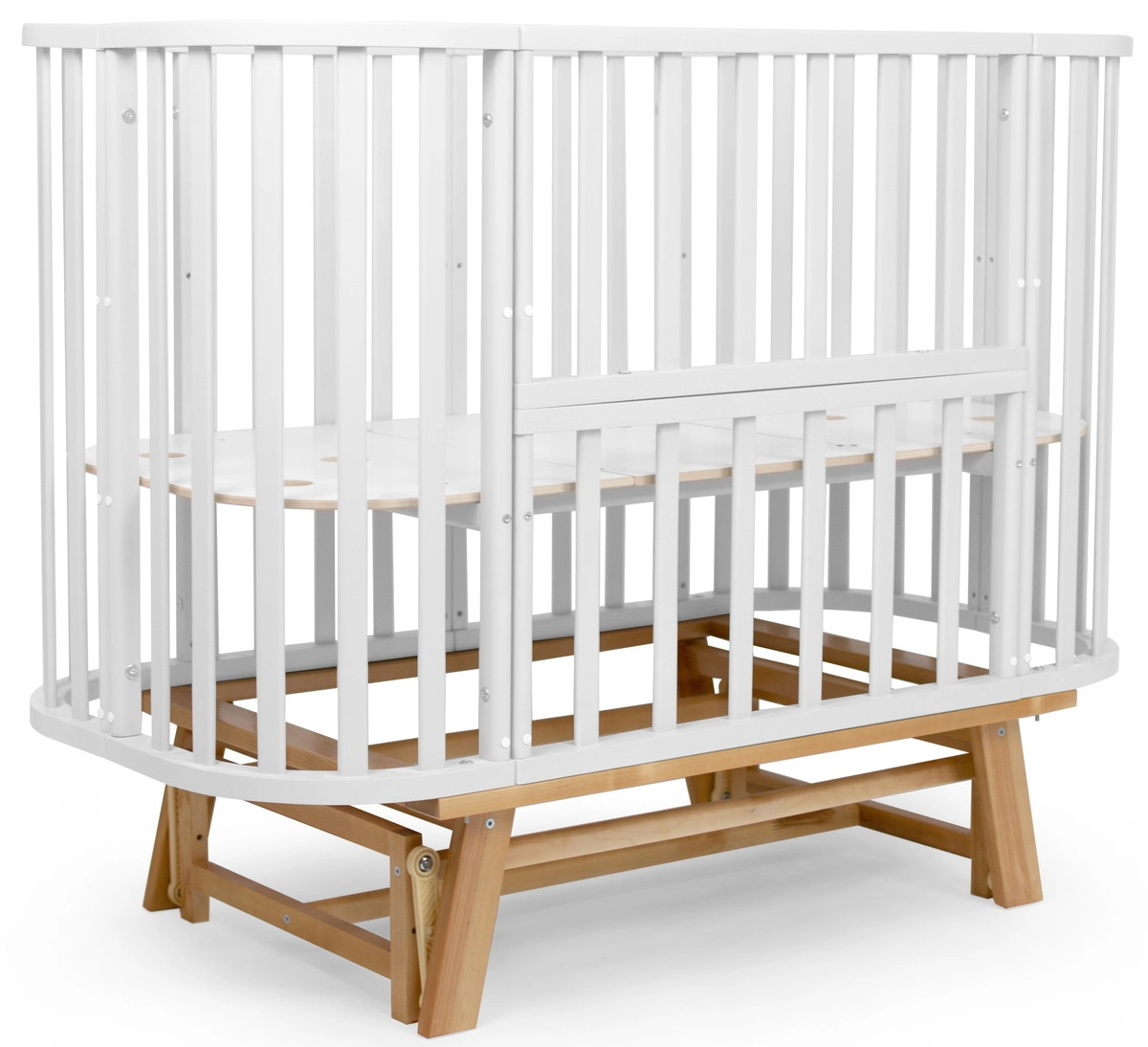 Детская кроватка Sweet Baby Barocco New с маятником Белый/Натуральный rplt7pmzjlw71dihj8wl5u54hpfl3pky