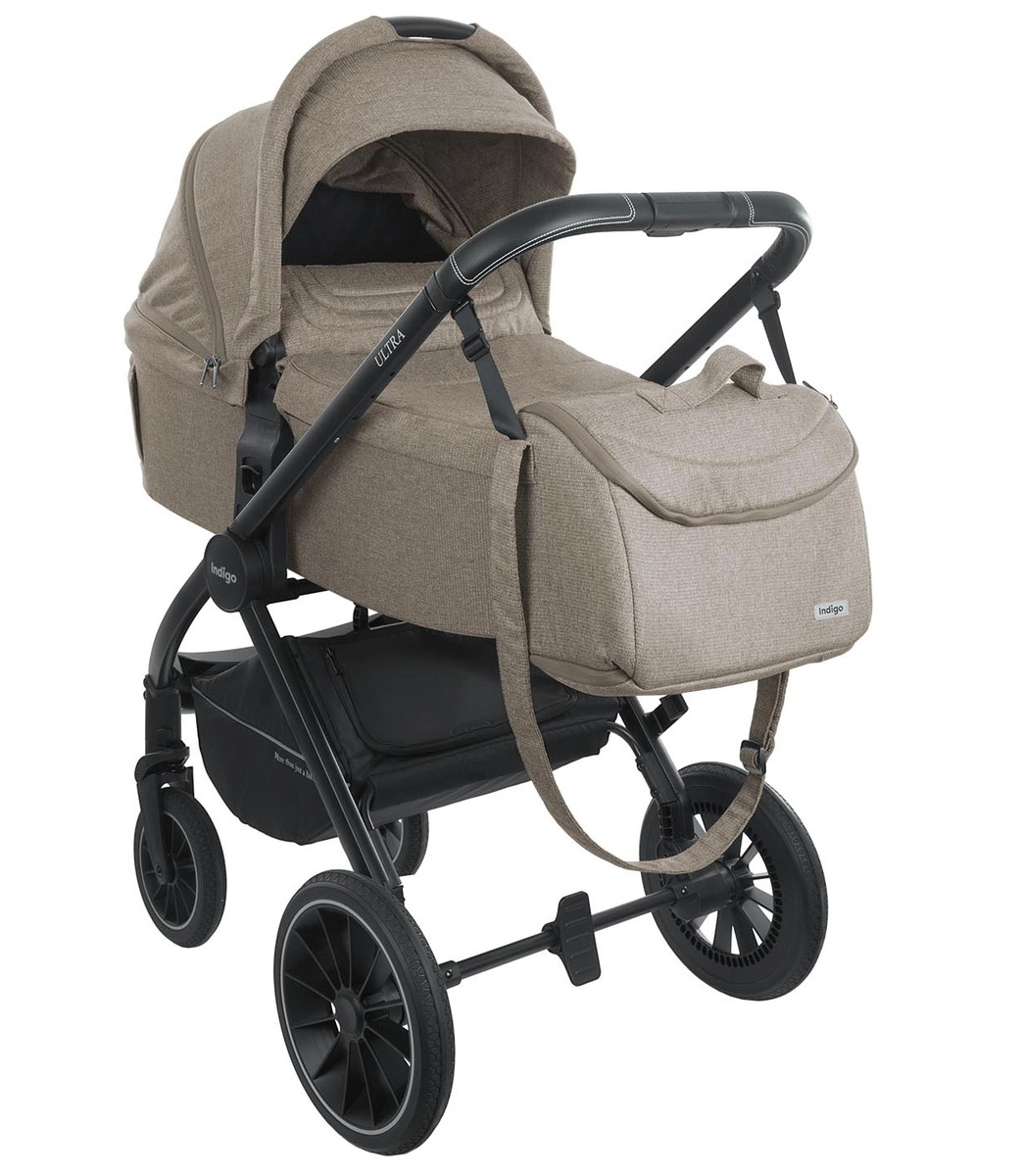 Коляска 3 в 1 INDIGO ULTRA  бежевый 354a23nk7sgtuw6y34jf2n840sy74e1c